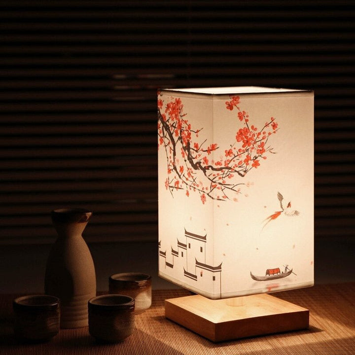 Japanese Scandinavian Style Nightstand Lamp for Ambient Lighting