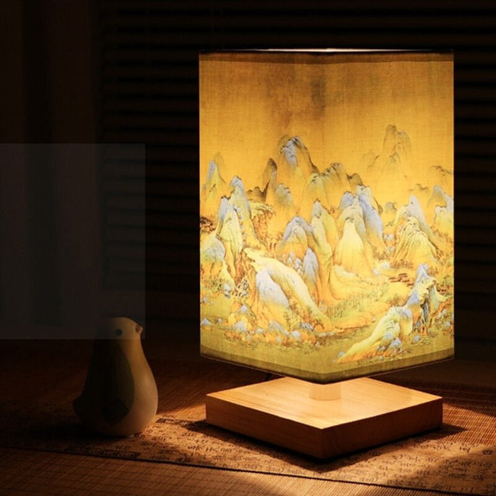 Paper Table Lamp | Japanese Scandinavian Style | Warm Light | Kalsten
