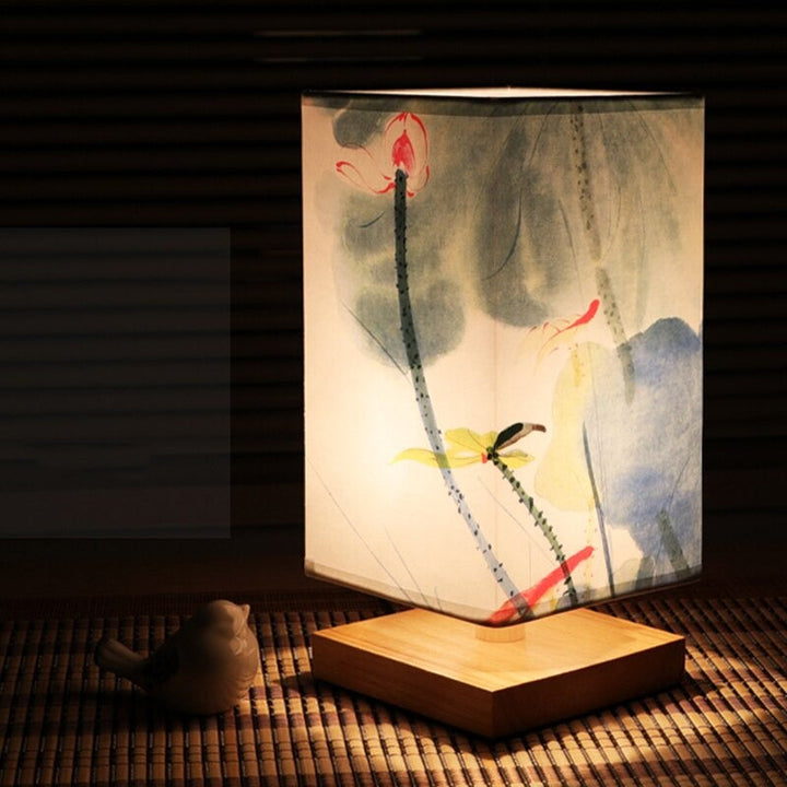 Vintage Japanese Table Lamp – Perfect for Creating a Soothing Bedroom Mood | Kalsten