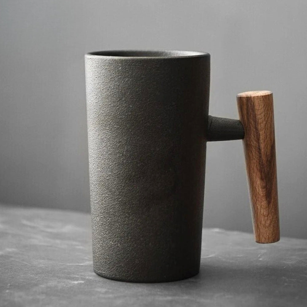 Kalsten | LATTECRAFT – Nordic Earth Latte Cups Handmade Ceramic Coffee Mugs with Ergonomic Grip