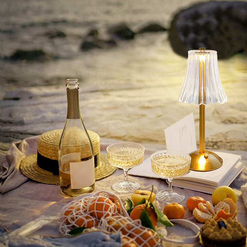 LED Retro Table Lamp USB Rechargeable - BrillianceGlow | Kalsten