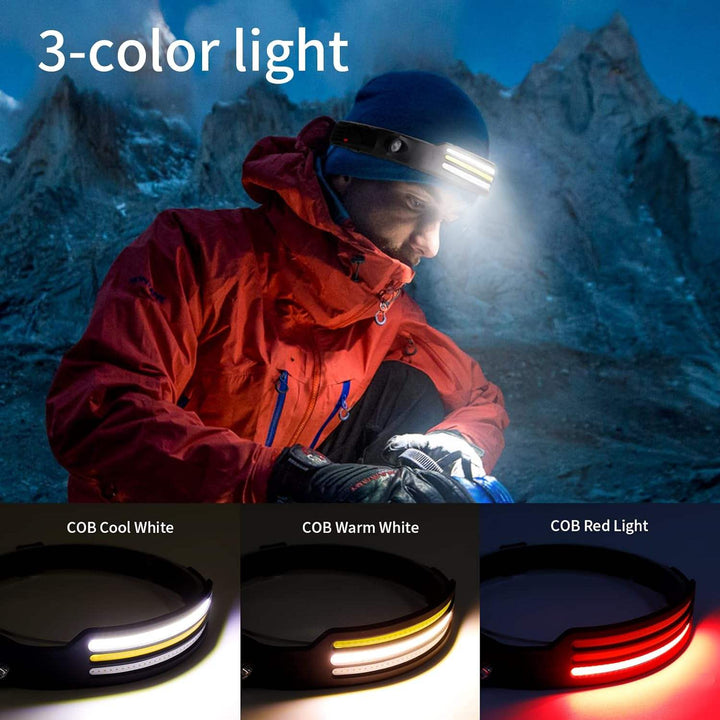 X3 Waterproof Rechargeable LED Headlamp