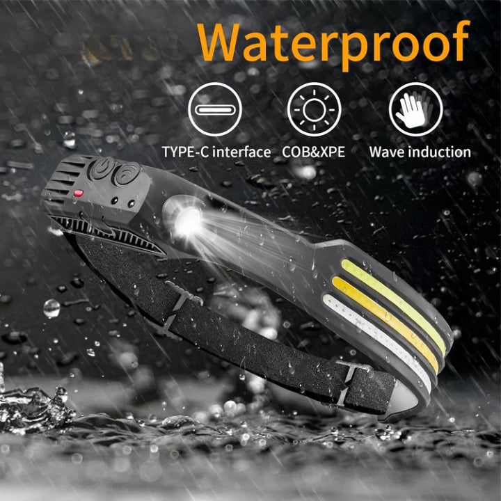 X3 Waterproof Rechargeable LED Headlamp