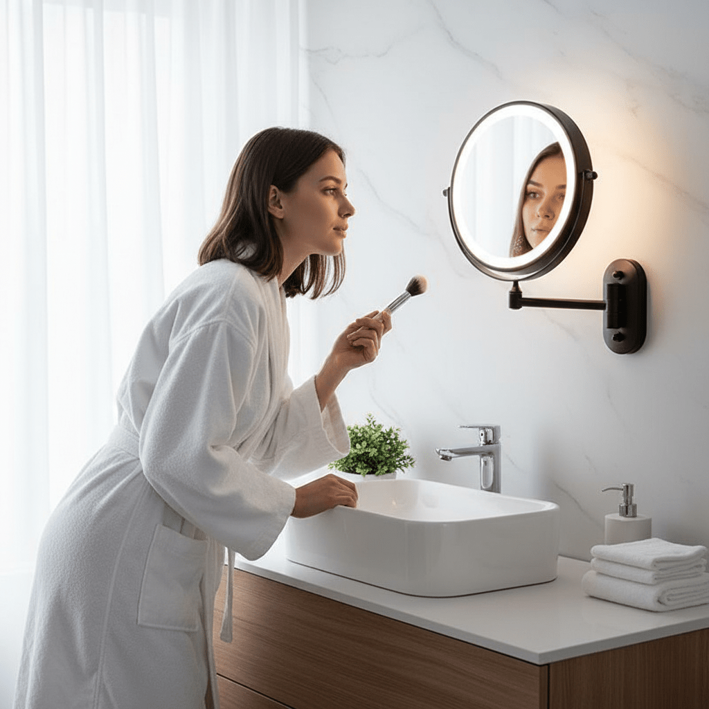 Kalsten | LUMIVIEW – Rechargeable LED Magnifying Mirror with Touch Control