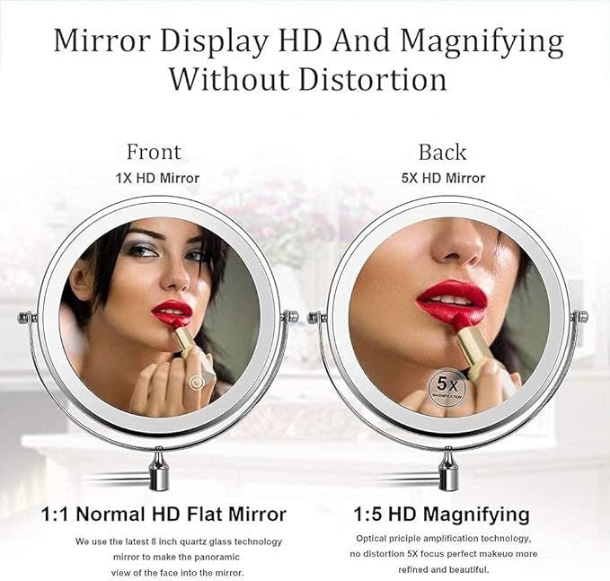 Kalsten | LUMIVIEW – Rechargeable LED Magnifying Mirror with Touch Control
