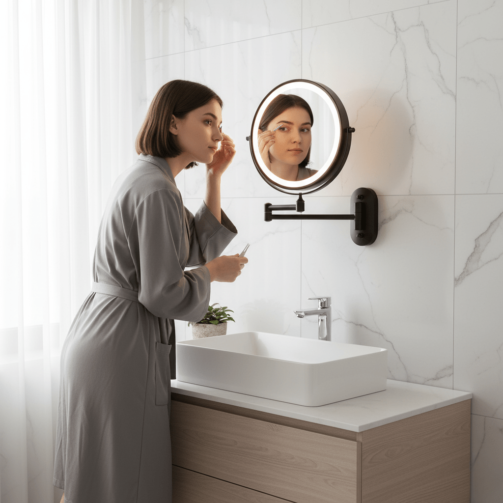 Kalsten | LUMIVIEW – Rechargeable LED Magnifying Mirror with Touch Control