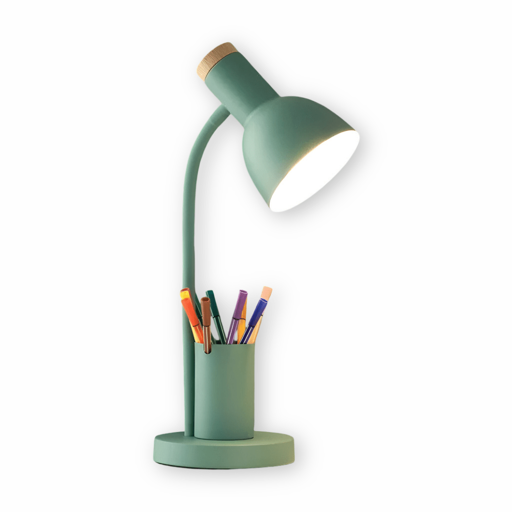 LumoDesk – LED table lamp with pen holder for organization and lighting | Kalsten