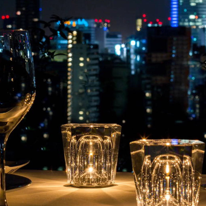 Luxe Rechargeable Diamond Crystal Table Lamp - Lumière Diamond | Kalsten