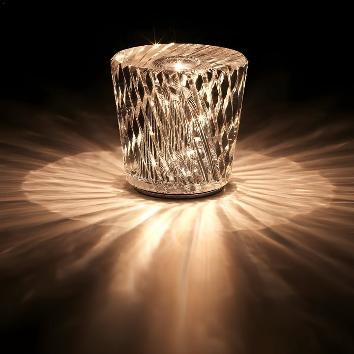 Luxe Rechargeable Diamond Crystal Table Lamp - Lumière Diamond | Kalsten