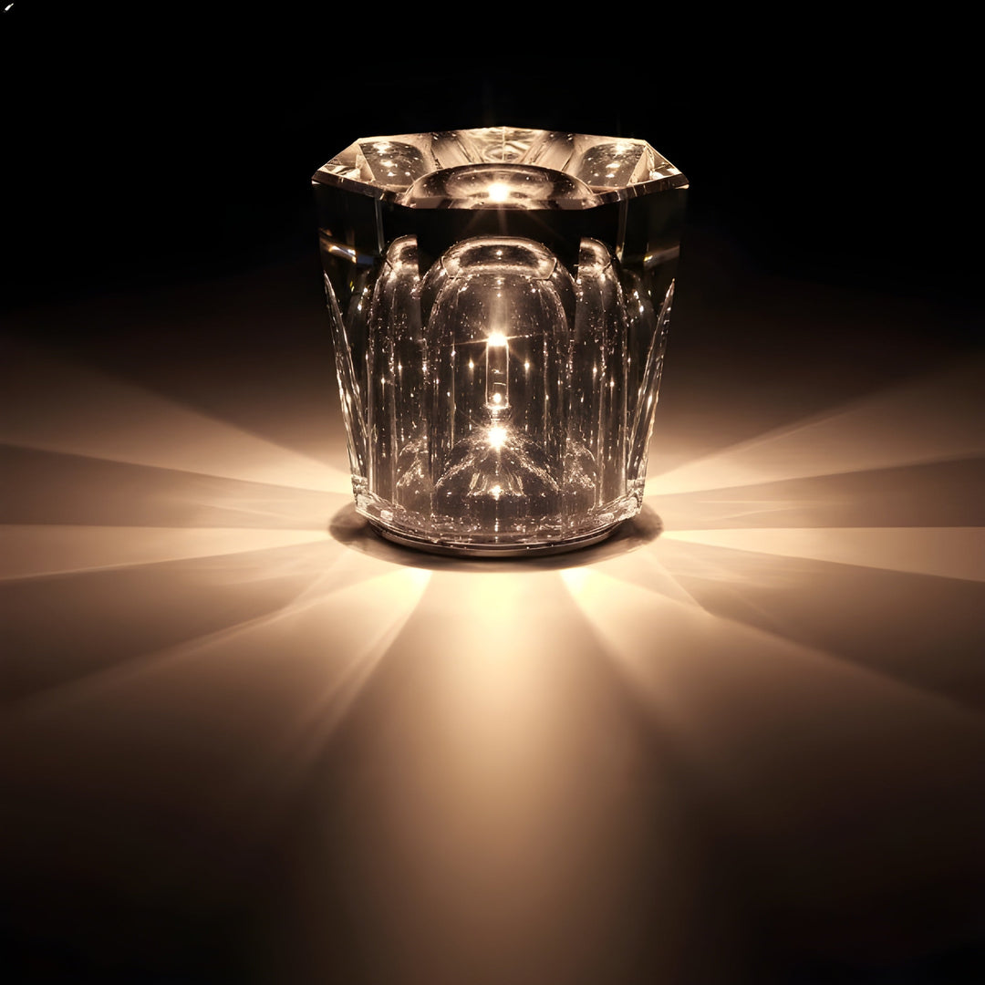Luxe Rechargeable Diamond Crystal Table Lamp - Lumière Diamond | Kalsten