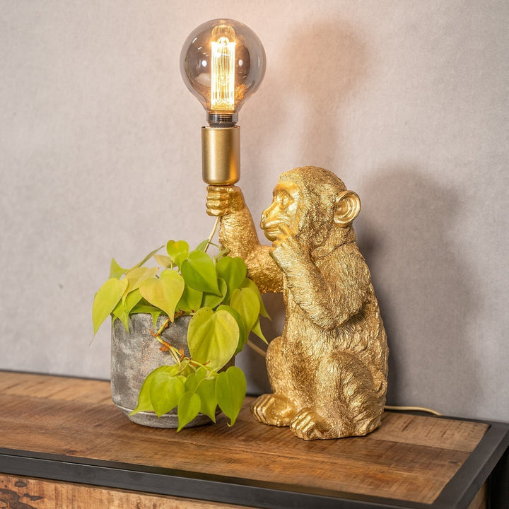 Luxury Gold Monkey Table Lamp - GoldenChimp | Kalsten