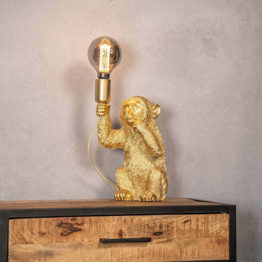 Luxury Gold Monkey Table Lamp - GoldenChimp | Kalsten