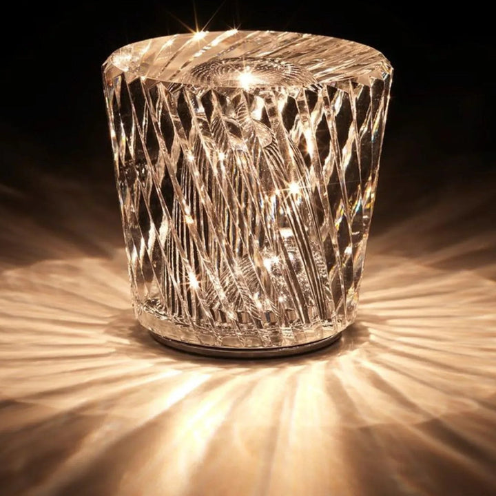 Luxury Rechargeable Diamond Crystal Table Lamp - Lumière Diamond | Kalsten