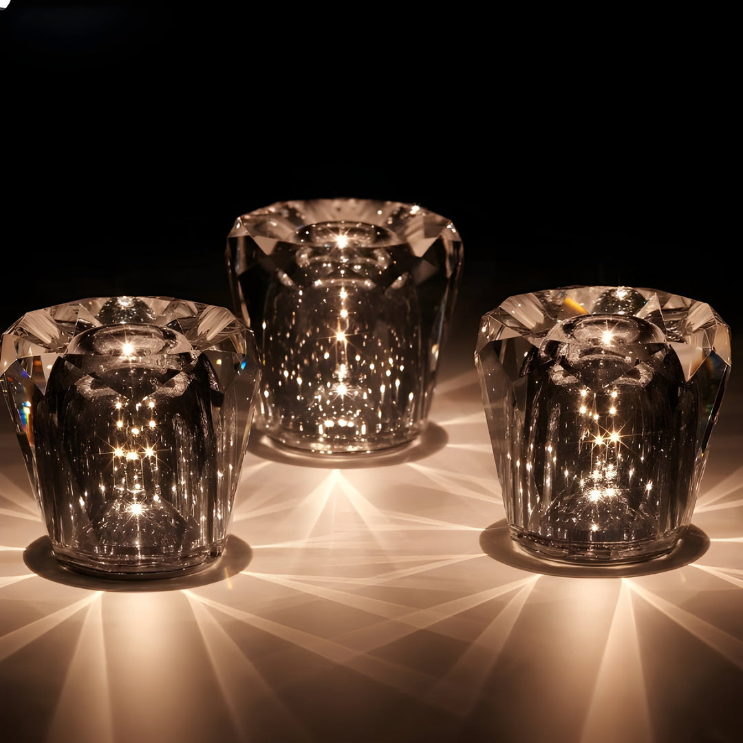 Luxury Rechargeable Diamond Crystal Table Lamp - Lumière Diamond | Kalsten