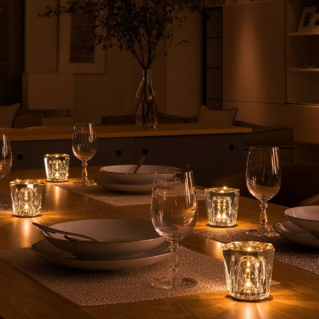 Luxury Rechargeable Diamond Crystal Table Lamp - Lumière Diamond | Kalsten