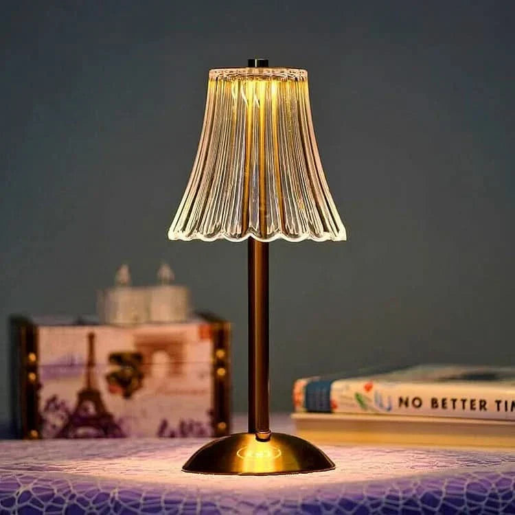 Crystal Rechargeable LED Cordless Table Lamp | Kalsten