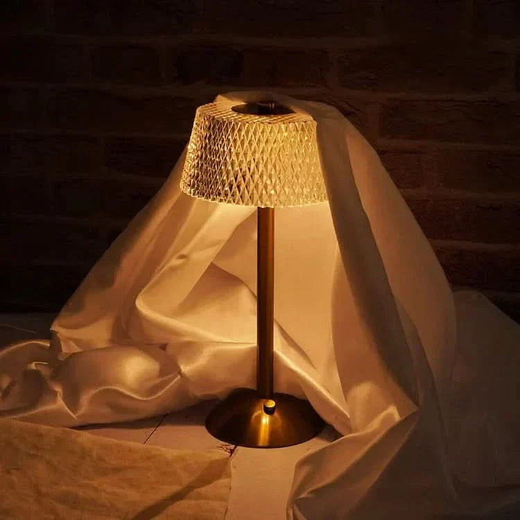 Crystal Rechargeable LED Cordless Table Lamp | Kalsten