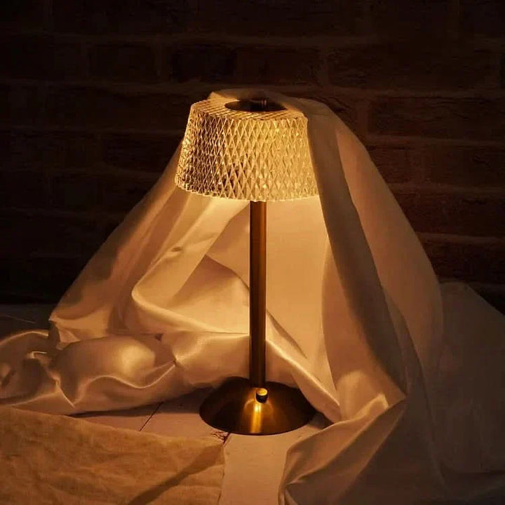 Crystal Rechargeable LED Cordless Table Lamp | Kalsten
