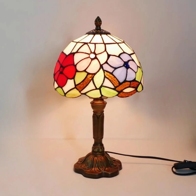 Vintage Tiffany Glass Retro Baroque LED Table Lamp E27 Kalsten
