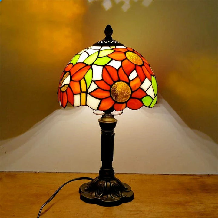 Table Lamp LED Baroque Retro E27 - Vintage Tiffany Glass | Kalsten