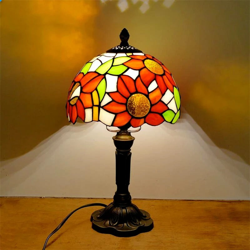 Vintage Tiffany Glass Retro Baroque LED Table Lamp E27 Kalsten