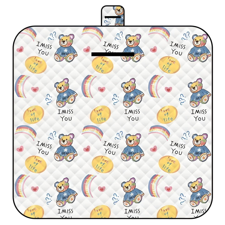 Kalsten | Foldable Baby Playmat Wanderlino | Padded & Water-Resistant | For Outdoor & Home | Incl. Carry Bag