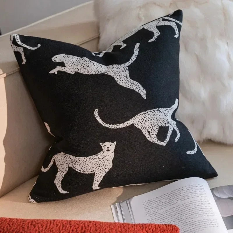VelvetGlow Cushion Cover - Double-sided Geometric Cushion Cover of Luxury Jacquard Kalsten