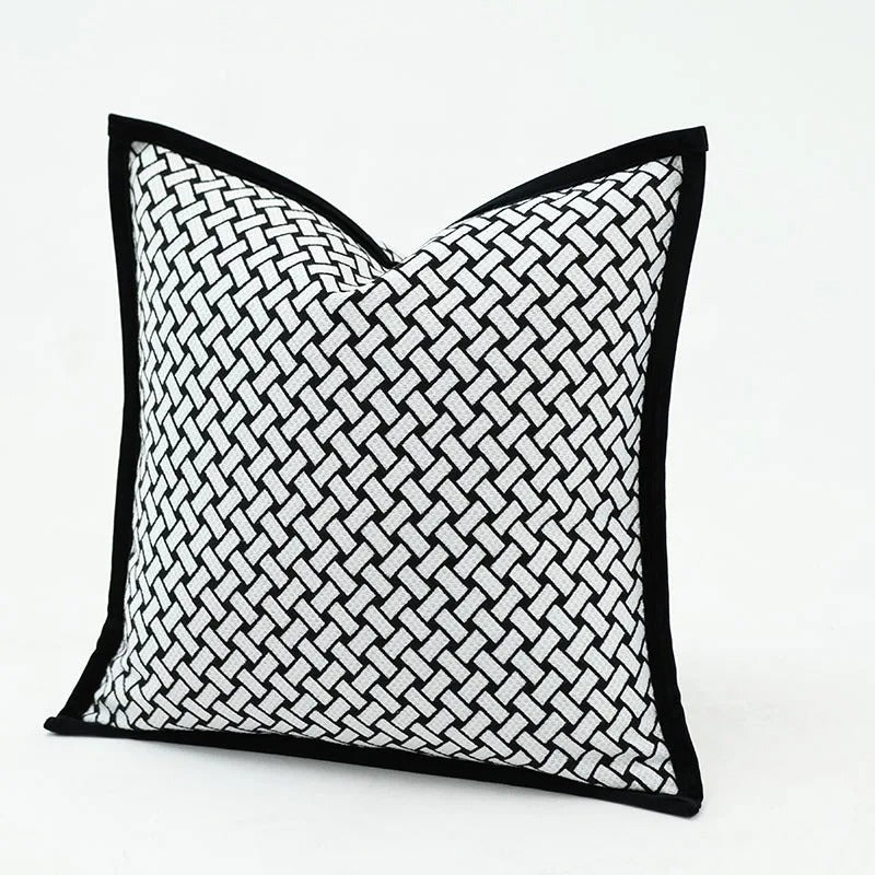 VelvetGlow Cushion Cover - Double-sided Geometric Cushion Cover of Luxury Jacquard Kalsten