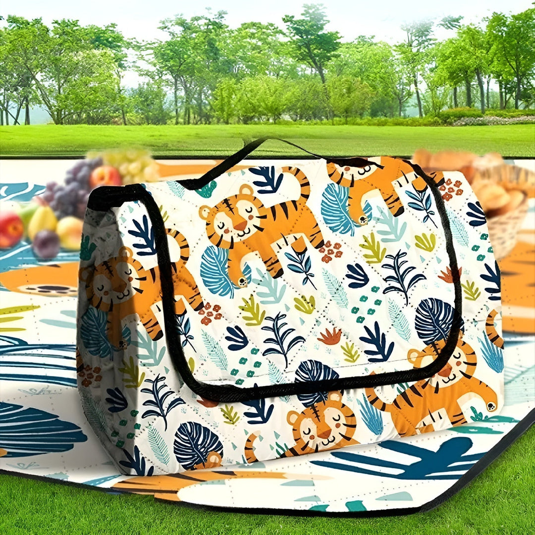 Kalsten | Foldable Baby Playmat Wanderlino | Padded & Water-Resistant | For Outdoor & Home | Incl. Carry Bag