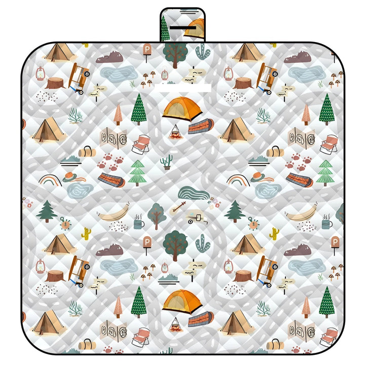 Kalsten | Foldable Baby Playmat Wanderlino | Padded & Water-Resistant | For Outdoor & Home | Incl. Carry Bag