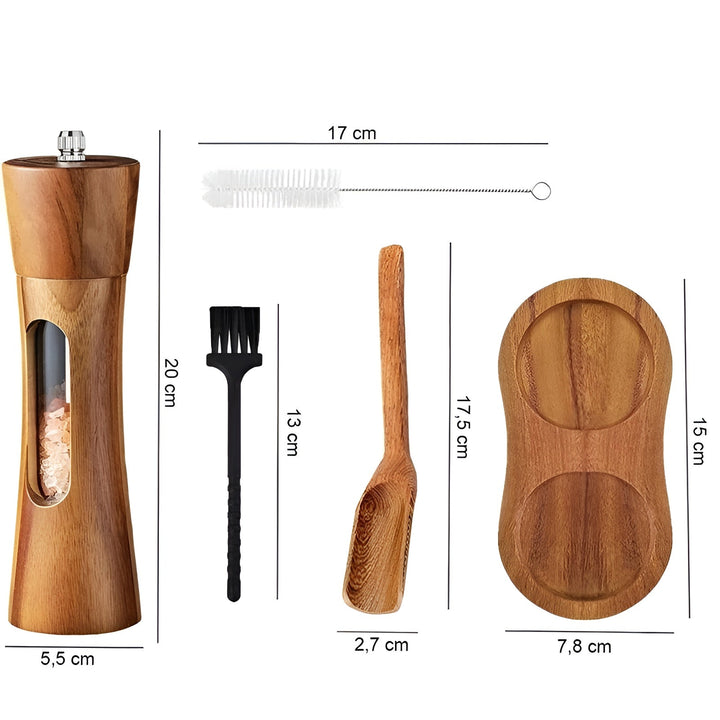 Manual Salt & Pepper Grinder Set