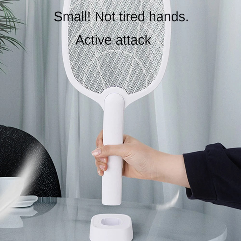 Rechargeable 2-in-1 Electric Fly Swatter and Insect Destroyer – 2500V Without Chemicals | Kalsten