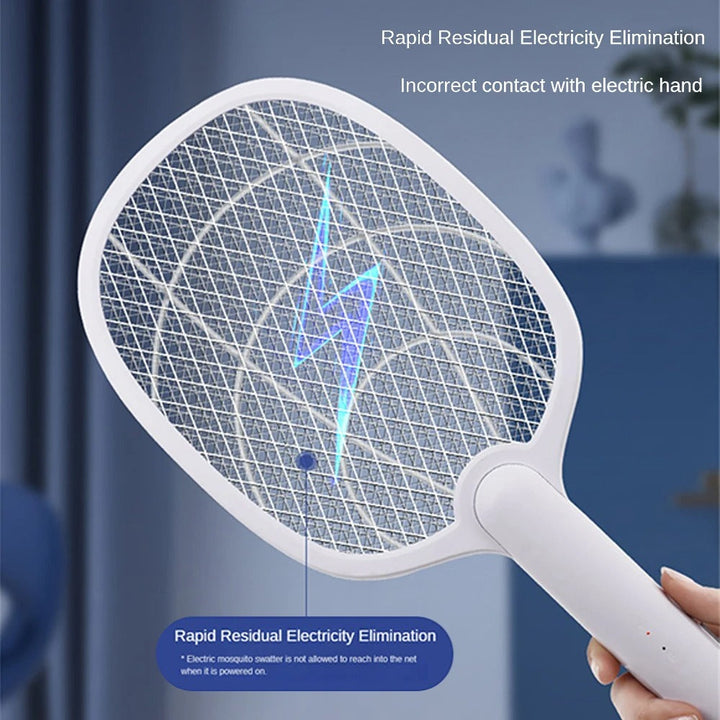 Rechargeable 2-in-1 Electric Fly Swatter and Insect Destroyer – 2500V Without Chemicals | Kalsten