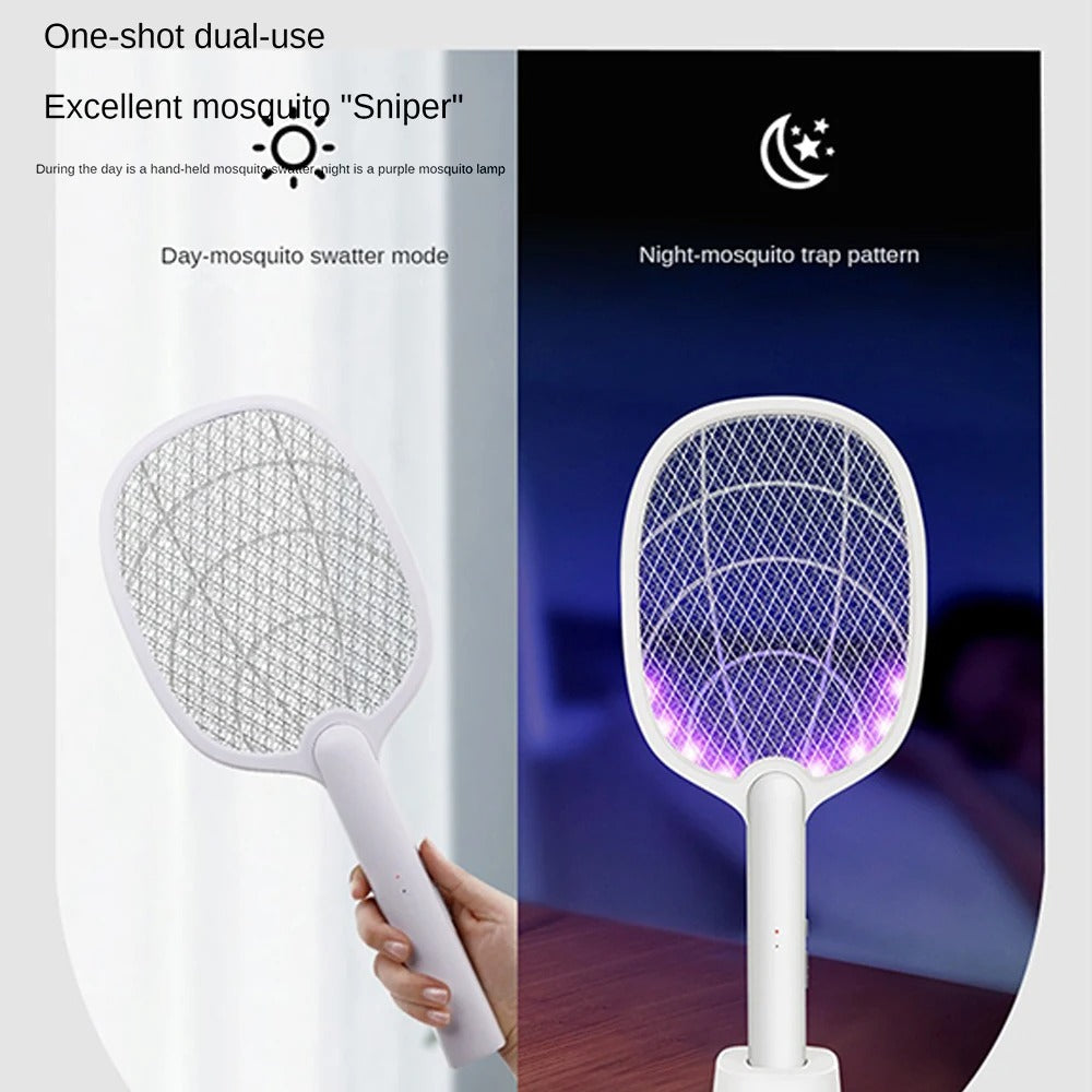 Rechargeable 2-in-1 Electric Fly Swatter and Insect Destroyer – 2500V Without Chemicals | Kalsten