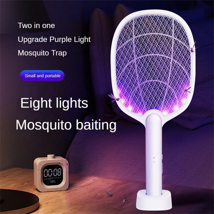 Rechargeable 2-in-1 Electric Fly Swatter and Insect Destroyer – 2500V Without Chemicals | Kalsten