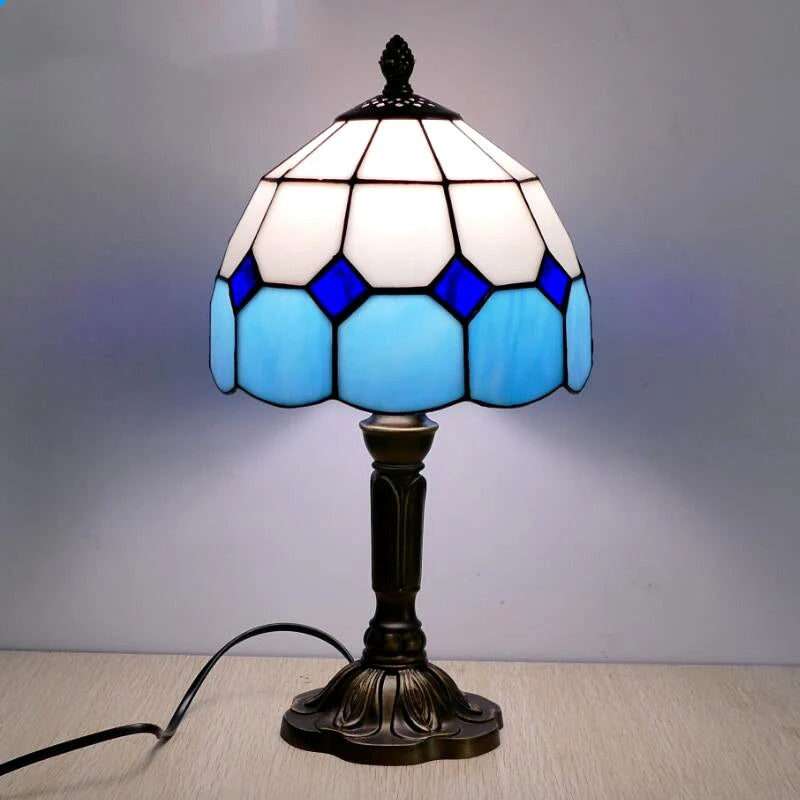 Table Lamp LED Baroque Retro E27 - Vintage Tiffany Glass | Kalsten