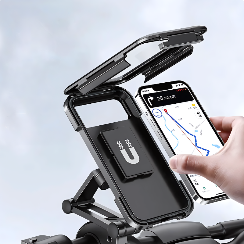 Kalsten | SafeRide Waterproof Smartphone Holder – 360° Rotating for Bike and Rain Weather