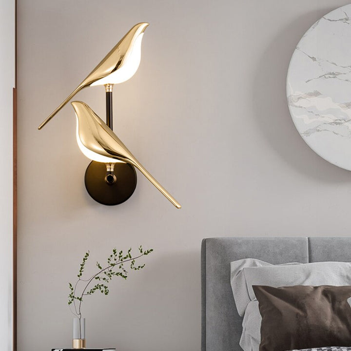 LumiBird Nordic LED Bird Wall Lamp - Elegant light for your space | Kalsten