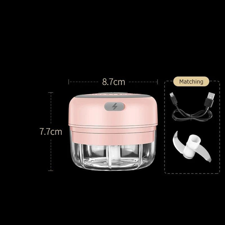 Kalsten | ZerkliX Electric Mini Chopper | Compact & Rechargeable | BPA-free & Stainless Steel Blades | 150 ml