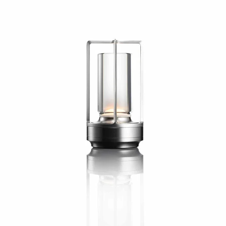 Ambient Lantern Cordless Rechargeable Small Night Table Lamp Gold | Kalsten