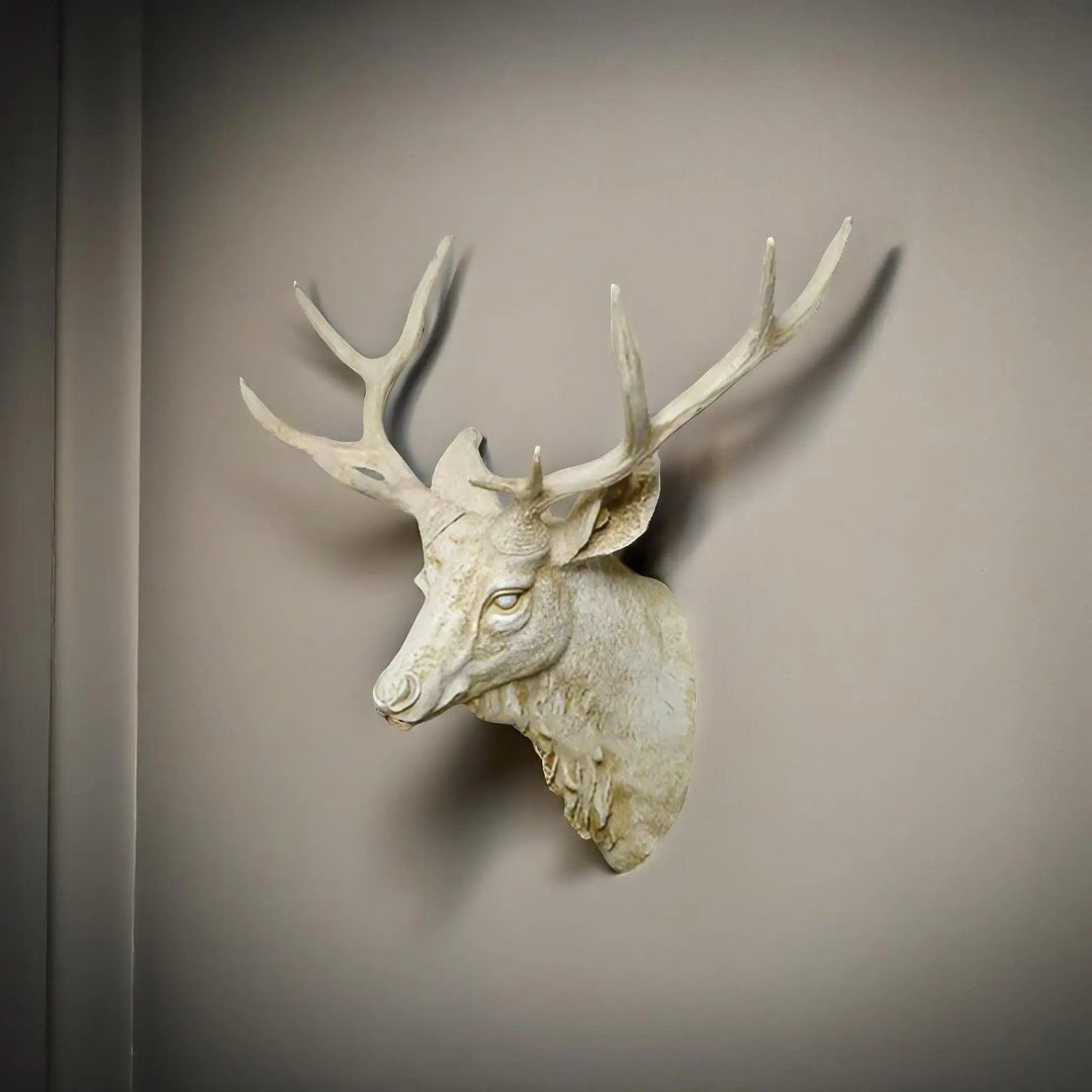 Kalsten | MysticHorn™ | Majestic Deer Head Wall Decor | Rustic Antler Design for Cabin & Lodge Home Decor