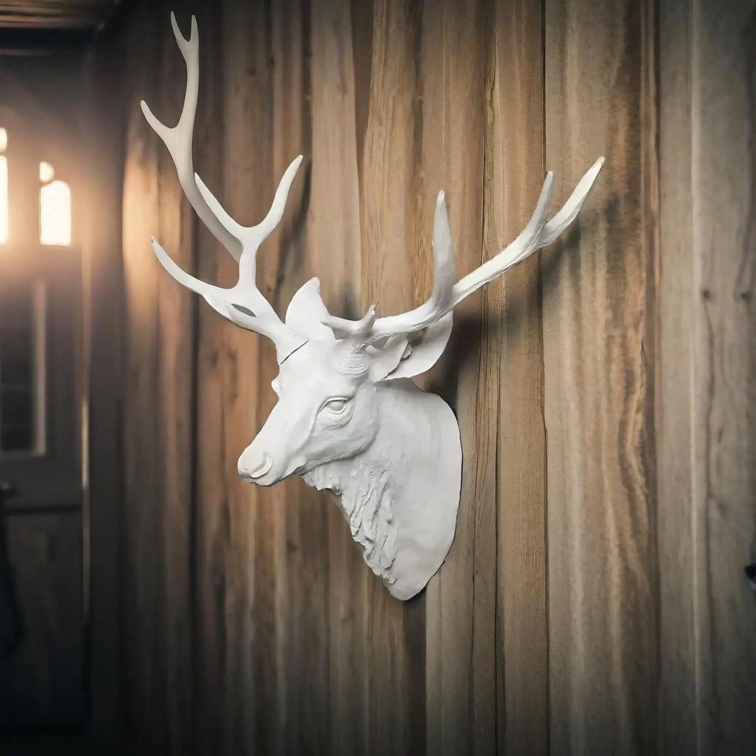 Kalsten | MysticHorn™ | Majestic Deer Head Wall Decor | Rustic Antler Design for Cabin & Lodge Home Decor