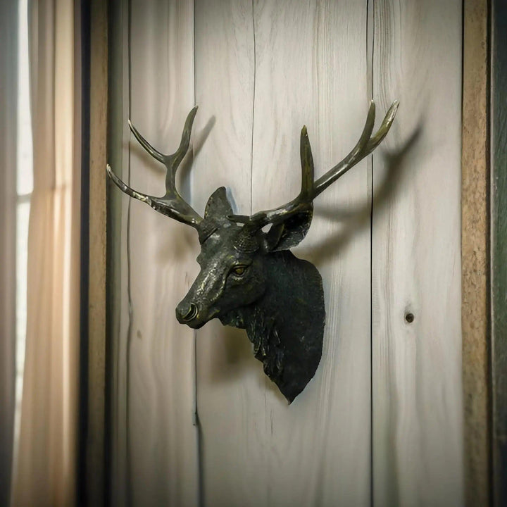 Kalsten | MysticHorn™ | Majestic Deer Head Wall Decor | Rustic Antler Design for Cabin & Lodge Home Decor