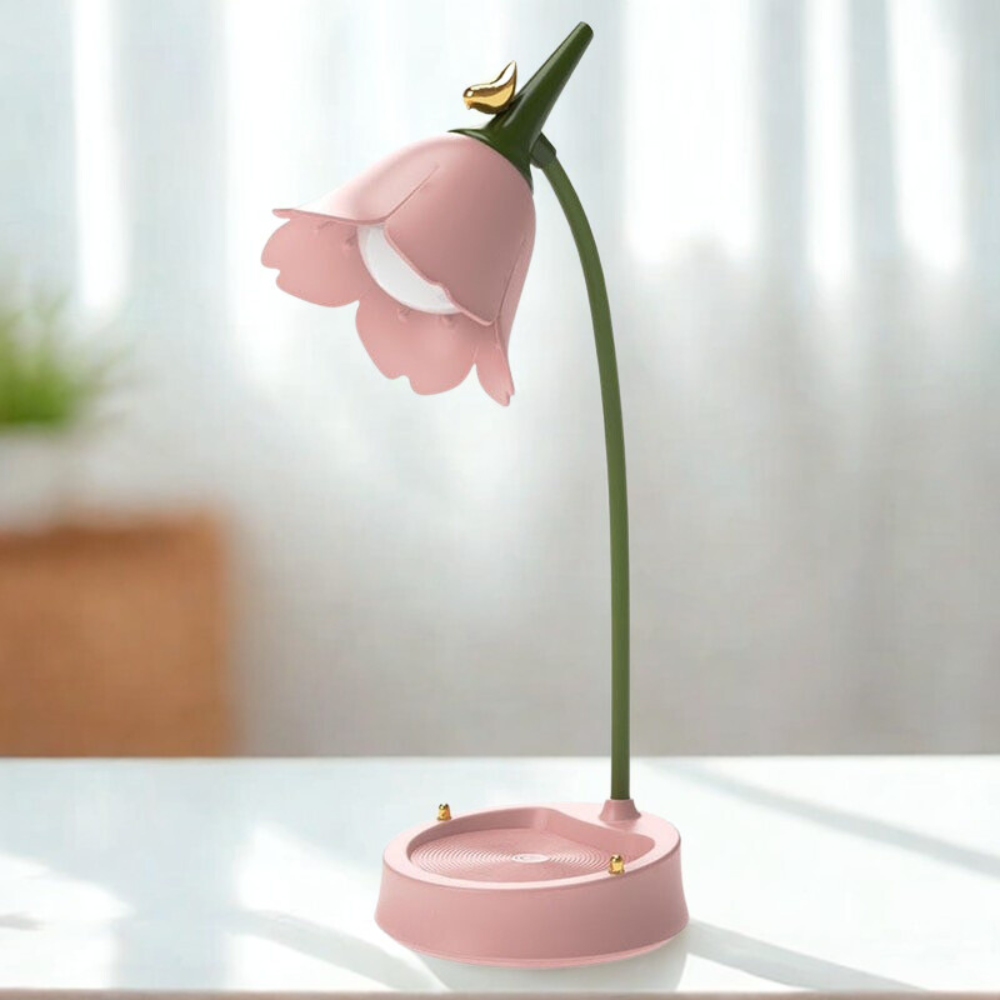 Modern Flower LED Table Lamp ABS Plastic | Kalsten