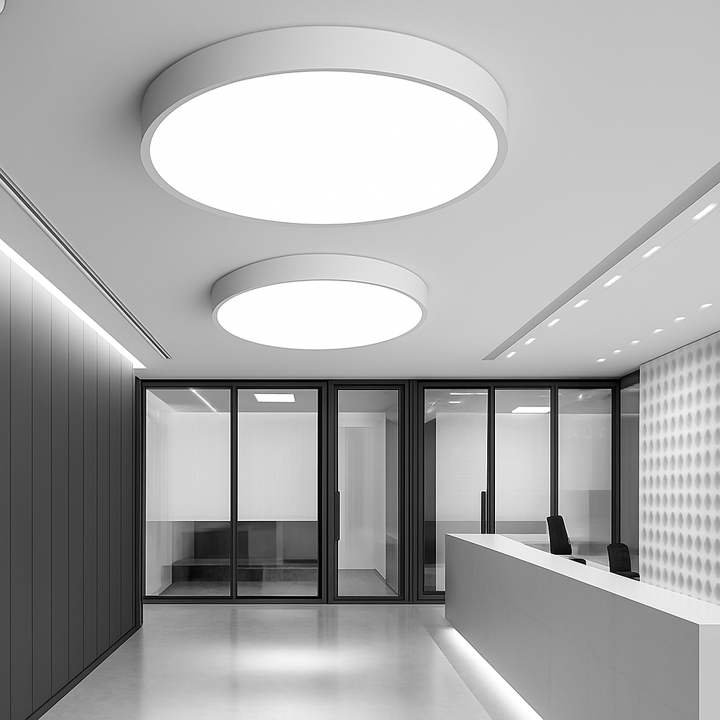 Ceiling Light Iron 9.1 in Dimmable LED Frosted Glass Bedroom Kitchen Dining Room Modern Lighting Fixture | Kalsten