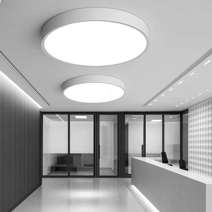 Ceiling Light Iron 9.1 in Dimmable LED Frosted Glass Bedroom Kitchen Dining Room Modern Lighting Fixture | Kalsten