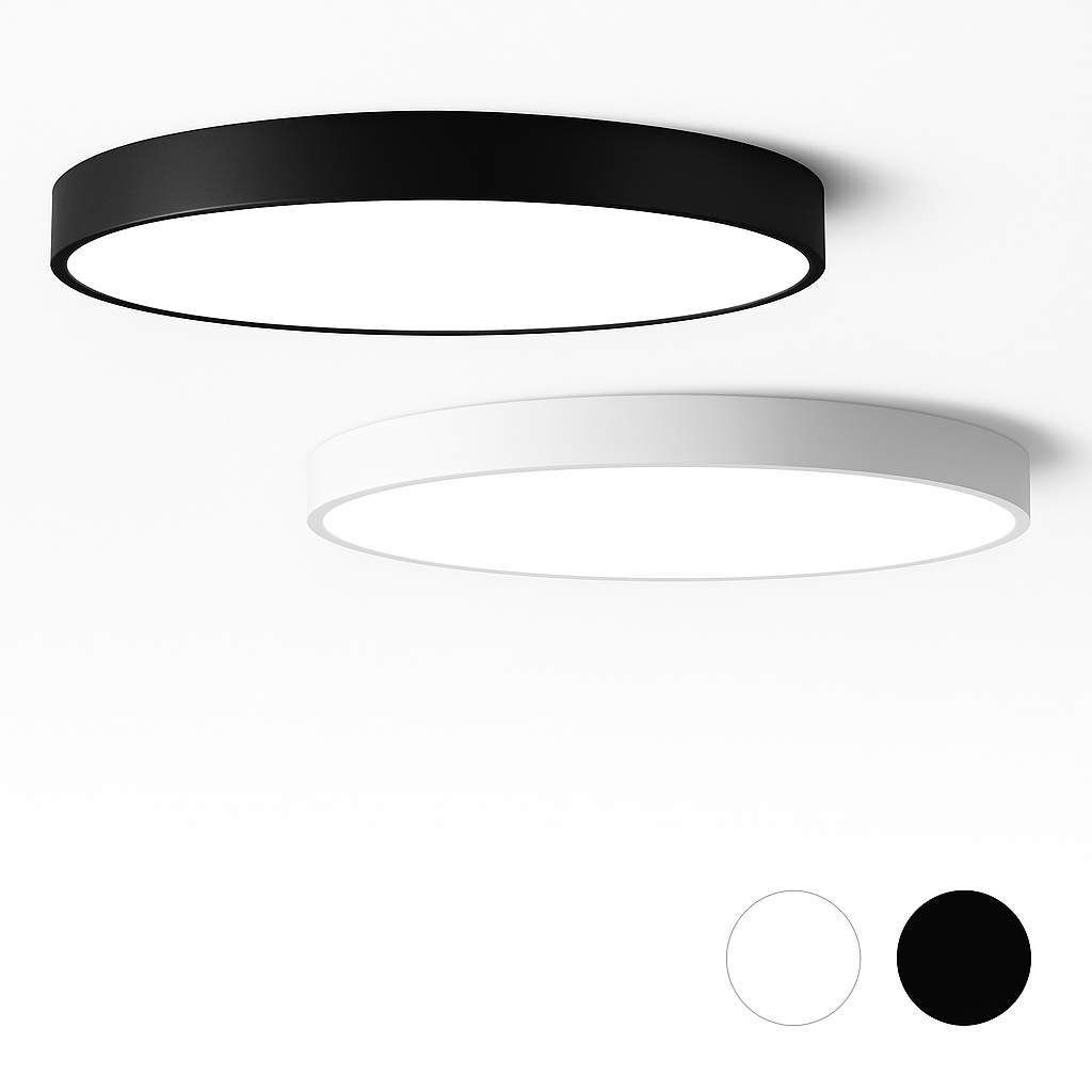 Ceiling Light Iron 9.1 in Dimmable LED Frosted Glass Bedroom Kitchen Dining Room Modern Lighting Fixture | Kalsten