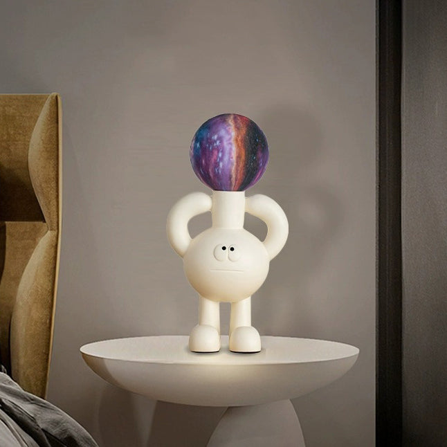 Playful Table Lamp with Glass Sphere - Glombra | Kalsten