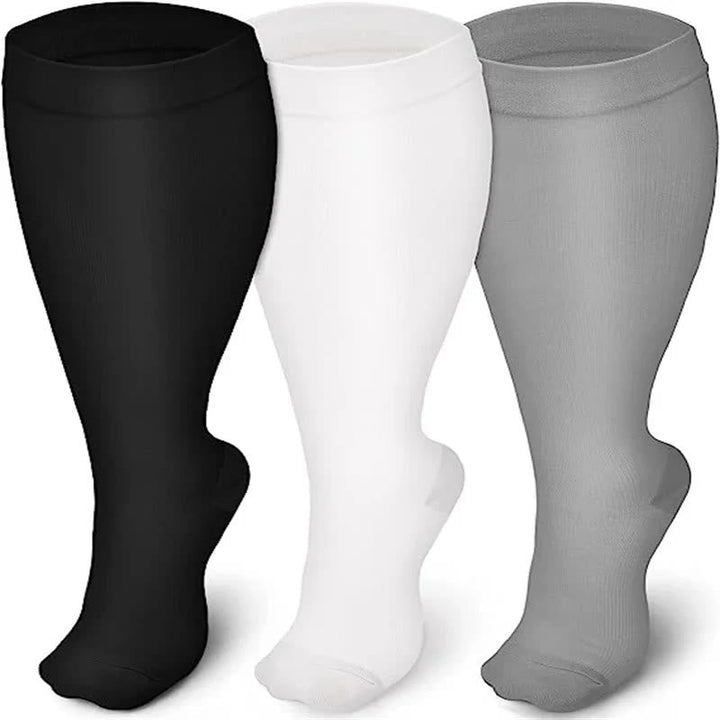 Kalsten | Plus Size Knee High Compression Socks | Wide Calf Graduated