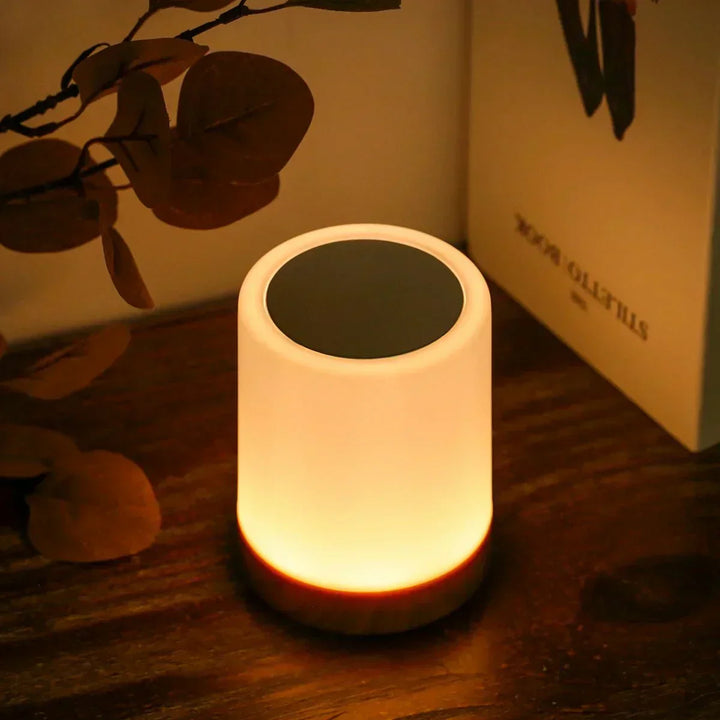 Wood Base Touch Control LED Table Lamp Kalsten